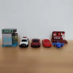 【まとめ売り】ハッピーセット パトカー ミニカー 飛行機 交番 工場 6点セット