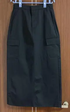 ZARA ザラ　ロングカーゴタイトスカート ブラック
