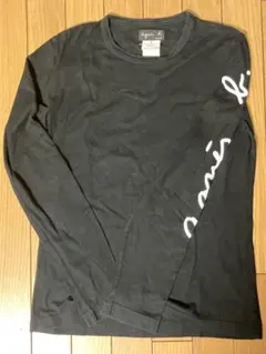 agnès b. ブラック 長袖Tシャツ サイズ2