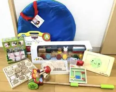 ミキハウス他 知育玩具セット 木製パズルなどのサムネイル