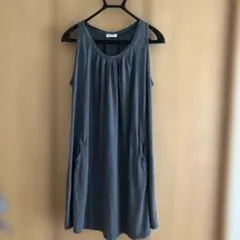 グレー ノースリーブ チュニック Aラインのサムネイル