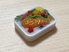 ミニチュアフード　塩しゃけのお弁当