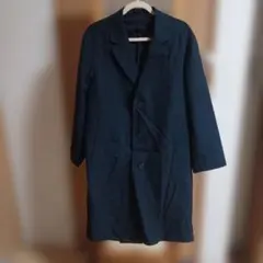 ネイビー チェスターコート