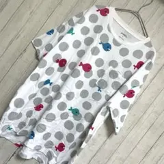 グラニフ 五味太郎 きんぎょがにげた コラボTシャツ Mサイズ ドット柄
