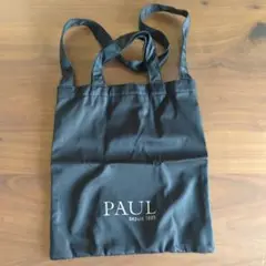 PAUL ブラック エコバッグ