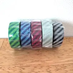 mtマスキングテープ　カラバリ　廃盤　ストライプ　5個セット【新品未開封】