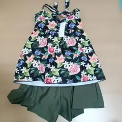 【新品】フラワープリント セパレート水着 9M