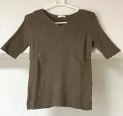 【最終値下げ】アーバンリサーチ 半袖 サマーニット ブラウン フリーサイズ