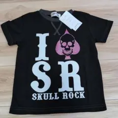 【新品タグ付】JEANS STAGE スカルロック Tシャツ 黒 110cmのサムネイル