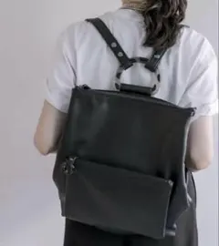 イアパピヨネ Dリュック マルチウェイバッグ ブラック リュックサック