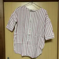 SM2 條紋 棉麻 襯衫