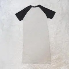 ディスコート ロングTシャツ シンプル 【M】 シャツワンピース