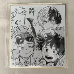 僕のヒーローアカデミア 映画特典 色紙 爆豪勝己 緑谷出久 轟焦凍 ロディ