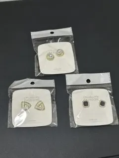 新品未使用品　ピアス　3点まとめ売り