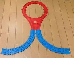 プラレール　まがレール2本とUターンレールのセット