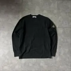 【即完サイズ❗️】ストーンアイランド　スウェットトレーナー　黒　ブラック　L STONE ISLAND ストーンアイランド ニット スウェットシャツ 長袖