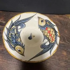 沖縄 やちむん 新垣勲 壺屋焼 魚紋 赤絵 - メルカリ