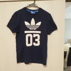 adidas ネイビー Tシャツ