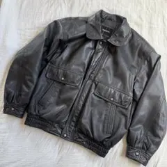 美品☆90's Y2K/DURANTE/ラムレザー/ジャケット/ブラック/短丈