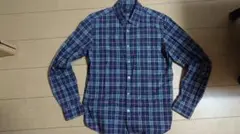 ポールスミス　チェックシャツ　グレー