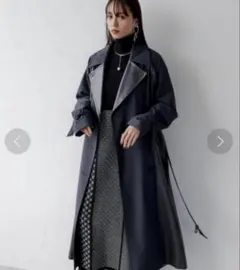 HARE フェイクレザーキリカエロングコート