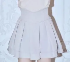 ミシェルマカロン ブルーグレー 美脚 スカート S