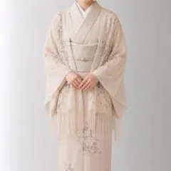 レース ストール ショール フリンジ付き ホワイト 結婚式 パーティー 羽織りのサムネイル