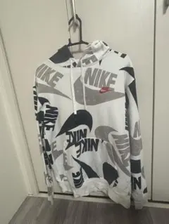 Nike ロゴプリント フード付きパーカー M