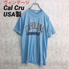 z☆0173 ヴィンテージ Cal Cru Tシャツ 水色 M USA製のサムネイル