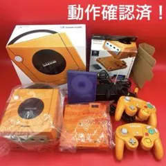 【動作確認済】ゲームキューブ オレンジ 本体 ゲームボーイプレーヤー　箱付き