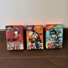 UNO SPY×FAMILY & 僕のヒーローアカデミア 3セット