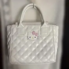 ハローキティ キルティングトートバッグ ホワイト
