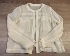 ロペ ピクニック シアーブラウスカーディガン オフホワイト