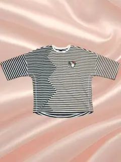 m87 ScoLar Parity ボーダー切替 半袖Tシャツ Mサイズのサムネイル
