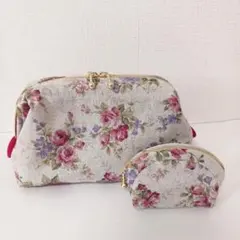 ワイヤーポーチセット(ロココ調薔薇柄)のサムネイル