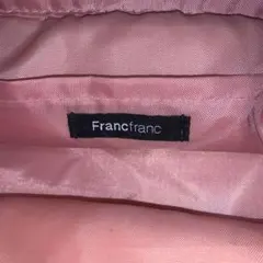 Francfranc テクスチャーポーチ ピンク