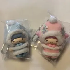 ちびっとも 雪の精　キーホルダー 2種セット　キキララ　サンリオ