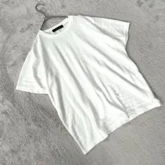 美品【ナノユニバース】（M）Tシャツ 白 夏 カジュアル きれいめ