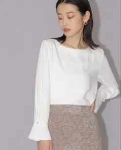 パールポイントスリーブブラウス NATURAL BEAUTY BASIC