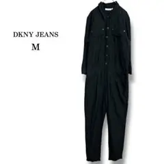 【DKNY JEANS】オールインワン　つなぎ　コットンジャンプスーツ　黒　M