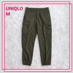 UNIQLO ユニクロ メンズ カーゴパンツ M カーキ 裾ゴム