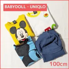 【4点セット】BABYDOLL・UNIQLO トレーナーセット 100cm