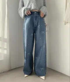 one after another NICE CLAUP ワイドパンツ