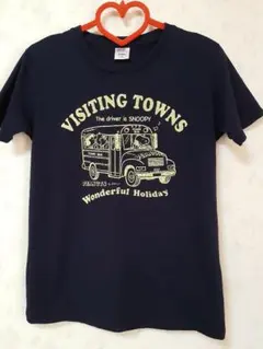 IGNIO PEANUTS スヌーピー 半袖Tシャツ ネイビー Mのサムネイル