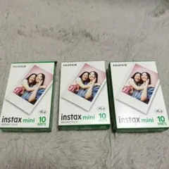 FUJIFILM instax mini インスタントフィルム 10シート×3個