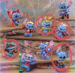 コスビ　スティッチ マーベル　コラボ フィギュア