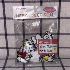 【極美品】激レア廃盤品 PEANUTS スヌーピー メルシーデコシールのサムネイル