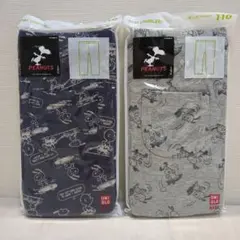 【新品】UNIQLO PEANUTS 10分丈レギンス 110 2点セット