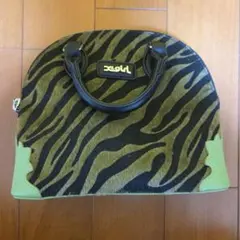 x-girl ゼブラ柄 ハンドバッグ ワンサイズ