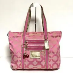COACH Poppy Op Art Tote Bag y2k 1236 - メルカリ